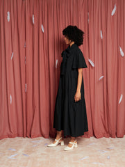 Heron Bow Midi Dress