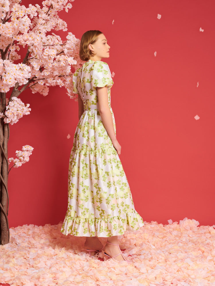 Picnic Jacquard Maxi Dress