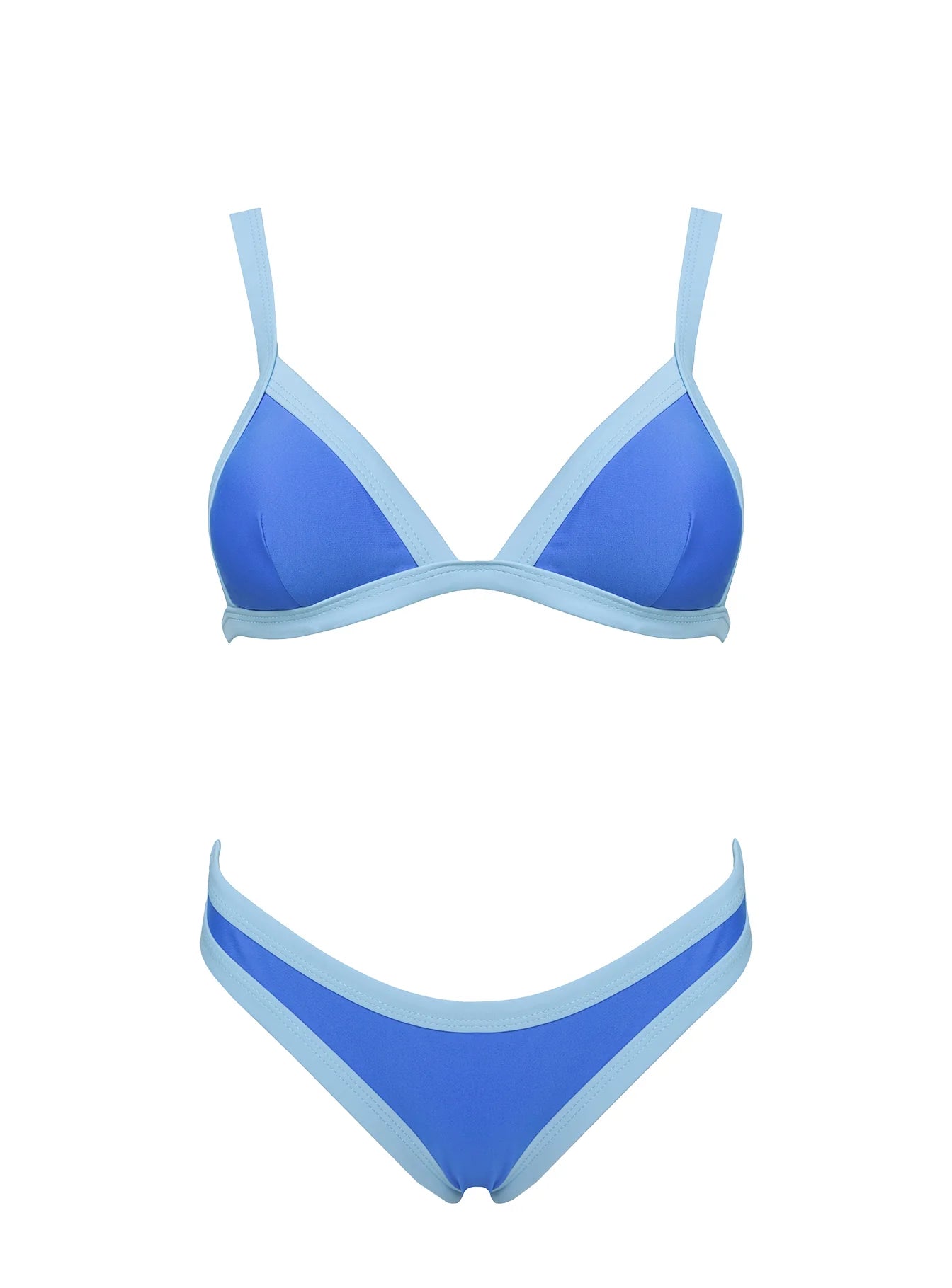Amiri Contrast High Side Bikini Bottoms Blue