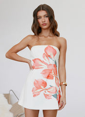 Denby Strapless Mini Dress - Siena Floral